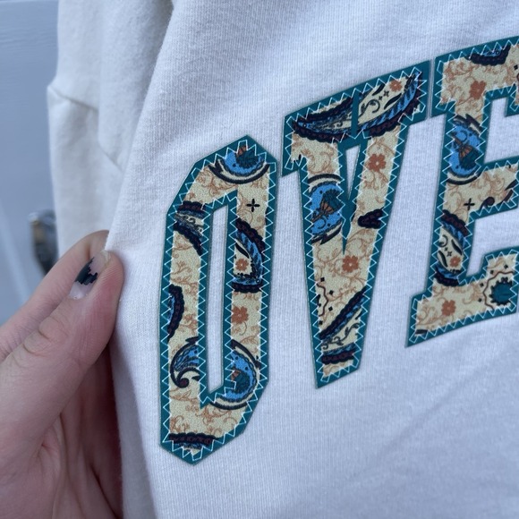 Overtime Men Large Basketball Hoodie Sweatshirt Logo Paisley Streetwear‎ - Picture 4 of 7